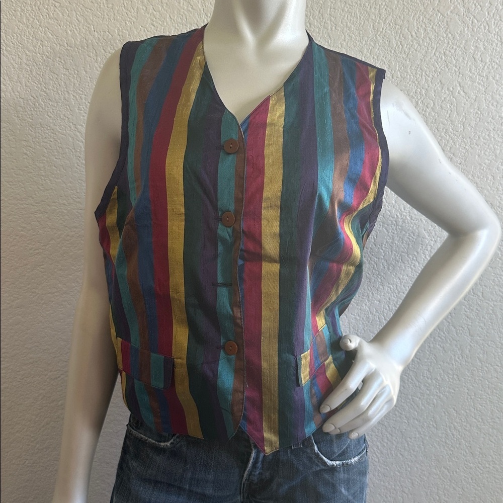 GAP Multicolor Striped Vest - Picture 4 of 11